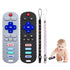 2-Pack Baby Remote Control Teether Toy for Babies 6-36 Months Silicone Baby Teething Toys Boys Girls Baby Teething Toys (Black + Gray)...