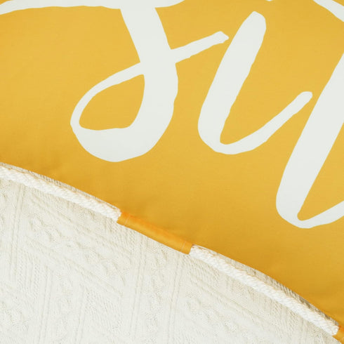Outdoor Pillow Covers 12 x 20 Inch, Waterproof Yellow Lumbar Throw Pillows for Patio Porch Furniture Couch, Yellow Decorative Cushion Cover, Sprin...