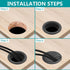 5Pcs 2-3/8" / 60mm Computer Desk Grommet, Plastic Round Desk Grommet Hole Wire Cover Organizer, Black...