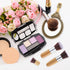 3 PCS Mini Travel Size Flat Top Face Foundation Brush Makeup Brush, with Synthetic Bristles & Bamboo Handle for Liquid,Cream, Flawless Powder Cosm...