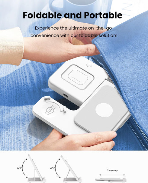 3 in 1 Wireless Charger Stand for Samsung, CIYOYO Fast Phone Charging Station for Galaxy Watch5 Pro/4/3/Active2/1, S24 Ultra/S24 Plus/S23/S22/S21/...
