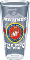 Tervis Marines Made in USA Double Walled Insulated Tumbler Travel Cup Keeps Drinks Cold & Hot, 24oz - No Lid, Pride...