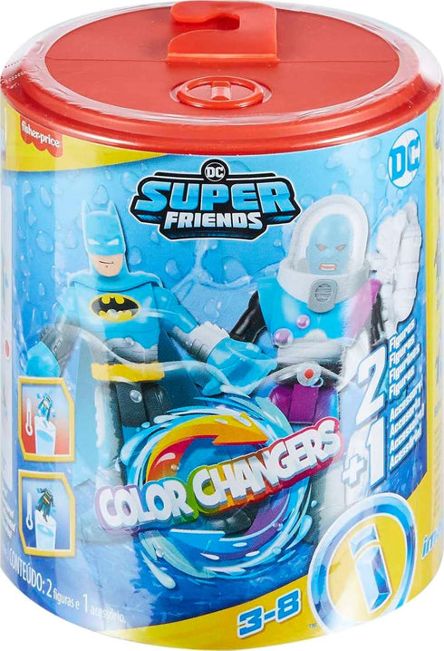 Fisher-Price Imaginext DC Super Friends Batman Toys, Color Changers Figure Set, Batman & Mr. Freeze for Preschool Kids Ages 3+ Years...