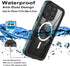 Case for iPhone 15 Pro Max,Compatible with MagSafe Waterproof DropProof DirtProof Snowproof Anti-Scratch Heavy Duty Full Body Protect Built in Scr...