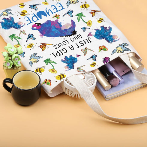 PLITI Eeyore Tote Bag Eeyore Fan Gift Cartoon Character Lover Gift Just A Who Loves Eeyore Shoulder Bag...