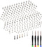 for iPhone 8 Plus Complete Full Screw Sets Replacement 8Plus with Bottom Pentalobe Screws Inner Part Kit Repair with Four Screwdrivers for A1864 A...