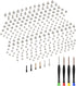 for iPhone 8 Plus Complete Full Screw Sets Replacement 8Plus with Bottom Pentalobe Screws Inner Part Kit Repair with Four Screwdrivers for A1864 A...