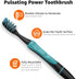 Amazon Basics Pulsating Deep Cleaning Toothbrushes with Soft Bristles, 2 Count, Assorted Colors...