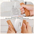 Hanaive 2 Pack 4 x 5 inch Mezzaluna Ulu Knife Salad Veggies Rocker Chopper Slicer Cutter Mezzaluna Knife with Wooden Display Stand for Kitchen Cut...