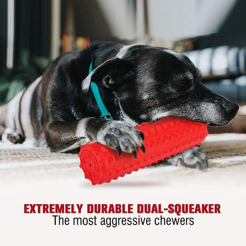 VANFINE Dog Toy, Squeaky, Tough, Durable Stick Chew Toy for Large Dogs, Puppies and Aggressive Chewers with Non-Toxic Natural Rubber (Medium/Large...