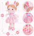 OUOZZZ Soft Baby Doll for Girls - My First Baby Doll Birthday Gifts for Girls Plush Rag Dolls Bunny Pink Dress Toy for Toddlers Kids Infants 15"...