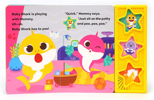 Pinkfong Baby Shark Potty Time Sound Book: Interactive Potty Training Storybook?Baby Learning Toys l Interactive Electronic Educational Learning f...