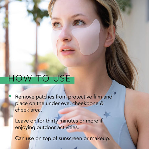 LAPCOS Suntiaging Face Sun Protection Skin Patches, UV Protection with Cooling Effect for Golf & Outdoor Activities, Anti-Aging Shield Protects Ag...