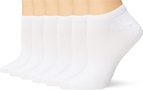 HUE Women's Supersoft No Show Liner Socks 6 Pair Pack...
