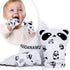 Baby Teething Mitten BPA-Free Panda Teething Mitts Teething Toy Infant Teether with Travel Bag(1 Pair)...