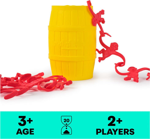 Barrel of Monkeys Retro Linking Family Game | Preschool Games | Classic Games | Games for Family Game Night, for Ages 3+...