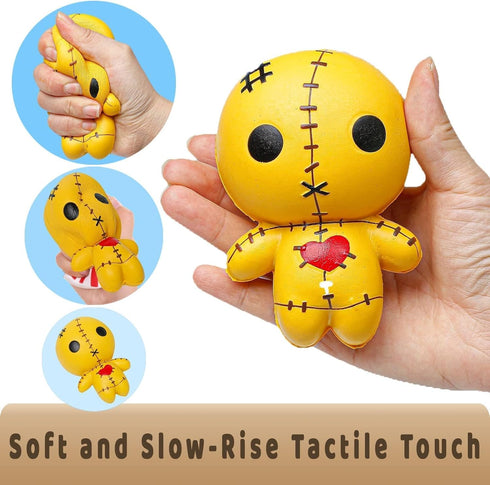 Anboor 4.7 Inches Voodoo Dolls Squishies Ghost Doll Halloween Kawaii Soft Slow Rising Scented Squishies Stress Relief Kids Toys Children's Day...