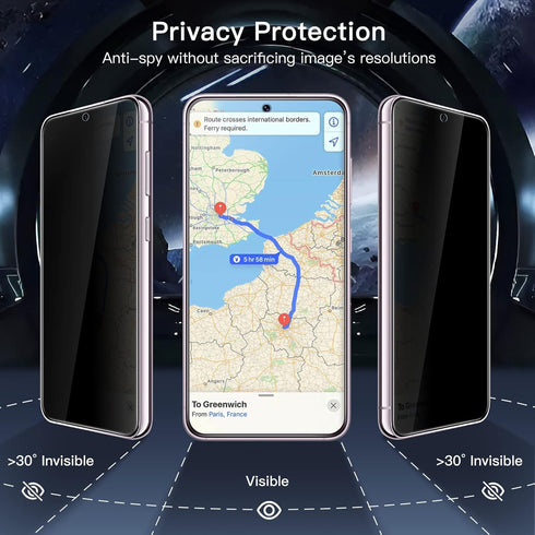 JETech Privacy Screen Protector for Samsung Galaxy S23+ / S23 Plus 5G 6.6-Inch with Camera Lens Protector, Anti-Spy Tempered Glass Film, Fingerpri...