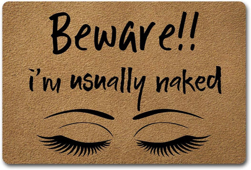 Welcome Funny Door Mat Personalized Doormat with Anti-Slip Rubber Back (23.6 X 15.7 inch) Prank Gift Home Decor Area Rugs for The Entrance Way Ind...