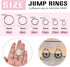TOAOB 1000pcs Jump Rings for Jewelry Making Stainless Steel Open Jump Rings Connectors for DIY Crafts Necklaces Bracelets Keychains 4mm 5mm 6mm 7m...