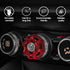 Car Knob Decor,Metal Handwheel Car InteriorCar Center Console Button Valve Decoration, Can be Used for Shift Knob Cover, Air Conditioning Radio Vo...