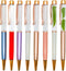 12PCS Empty Tube DIY Pens Stylus Floating Pens Classic Business Pens Black Ink Ballpoint Pens For School Office Party Christmas Gift Accessories.....