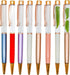 12PCS Empty Tube DIY Pens Stylus Floating Pens Classic Business Pens Black Ink Ballpoint Pens For School Office Party Christmas Gift Accessories.....