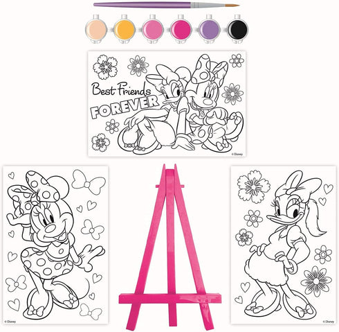 Minnie Mouse Art Set for Kids - Bundle with Minnie Mouse Art Supplies with Canvases, Easel, Paint Plus Temporary Tattoos and More | Minnie Mouse G...
