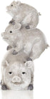 Garden items - 11658 Pigs Garden Statue, one Size, Light Gray...