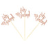 Ercadio 24 Pack Oh Baby Cupcake Toppers Rose Gold Glitter Baby Shower Cupcake Picks Boys Girls Birthday Party Cake Decorations...