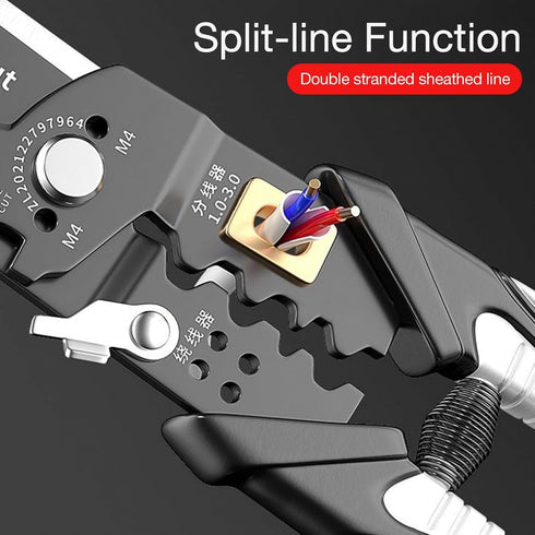 25-in-1 Multifunction Wire Strippers Electeical, 8 inch Wire Crimping Tool, Wire Cutter, Professional Electrician Pliers Tools and Cable Stripper ...