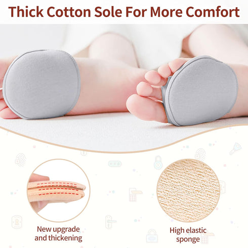 Invisible Breathable Honeycomb Fabric Ball of Foot Pads, Thickened Soft Metatarsal Cushions Socks for Flats High Heels, Prevention Pain Relief Reu...