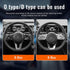 Steering Wheel Cover, Car Carbon Fiber Steering Wheel Cover, Anti-Slip Car Wheel Cover Protector for Man and Women, Auto Interior Accessories Univ...