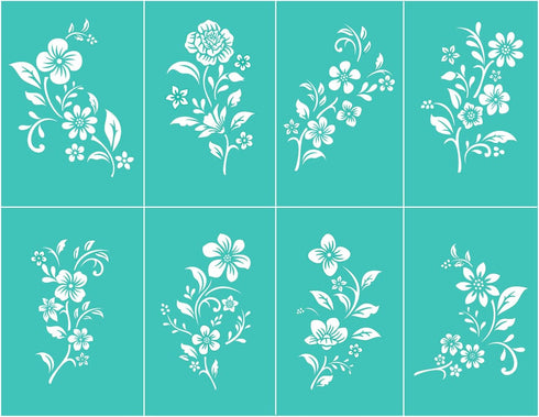 2Pcs Letters Pattern Silkscreen Stencil ,Reusable Self-Adhesive Silk Screen Printing, for Decor/Printing on Wood/Fabric/Wall/Cup/Plate/Glass/Paper...