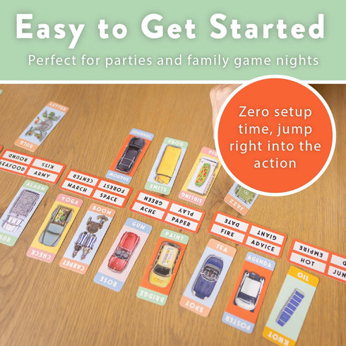 Parkade Board Game - Word Games and Parking Cars - Party Game for Friends and Family Game Night - 5-15 Minutes for 3-13 Players...