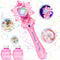 Bubble Wands Toys for 4 Year Old Girls: Princess Wand Gifts for 3 Year Old Girl Handheld Bubble Machine for Kids Birthday Gift for 3 Year Old Girl...