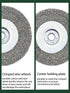 Crimped Wire Wheel Brush 4in 5/8-11 Threads Arbor for 4-1/2" Angle Grinder - 2pcs...