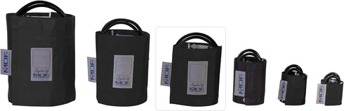 MDF Instruments Latex-Free Adult Replacement Blood Pressure Monitor Cuff - Double Tube - Black (MDF2100450-11)...