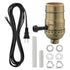 Lamp Rewire Kit, 10 Foot Matching Cord, 3 Way Socket and Essential Hardware, Table and Floor Lamps Socket Replacement, Rewire and Repair, DIY Ligh...