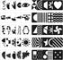 ZazzyKid Baby Visual Stimulation Flash Cards: 50 Pages Black and White High Contrast Baby Cards 0-3 Months Newborn Sensory and Brain Development T...