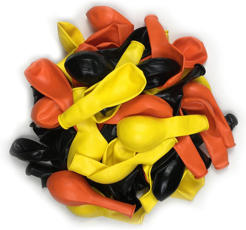 Yellow Black Orange Balloons,100 Pack 12 inch Latex Balloons,Birthday Wedding Baby Shower Party Decoration...