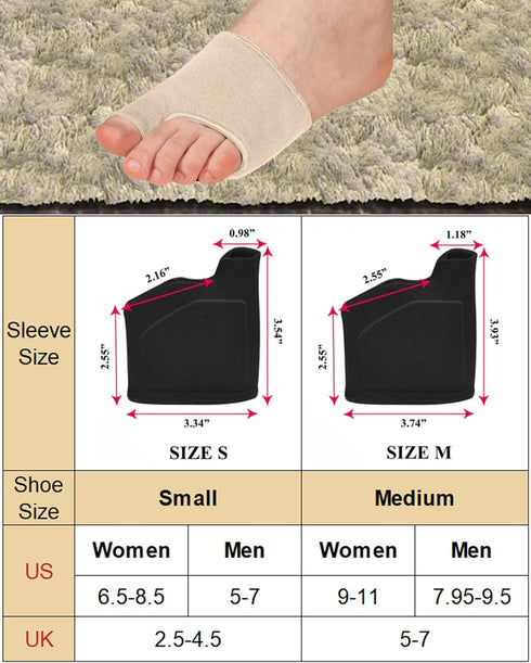 SPORLCO Metatarsal Pads for Women Men Foot Pads for Balls of Feet with Gel Inserts, Foot Pain Relief Cushions 2 Pairs...