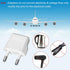 12 Pack European Plug Adapter, US to Europe Plug Adapter, European Adapter Type C Plug Adapter, Travel Adapter Europe, European Outlet Wall Plug A...