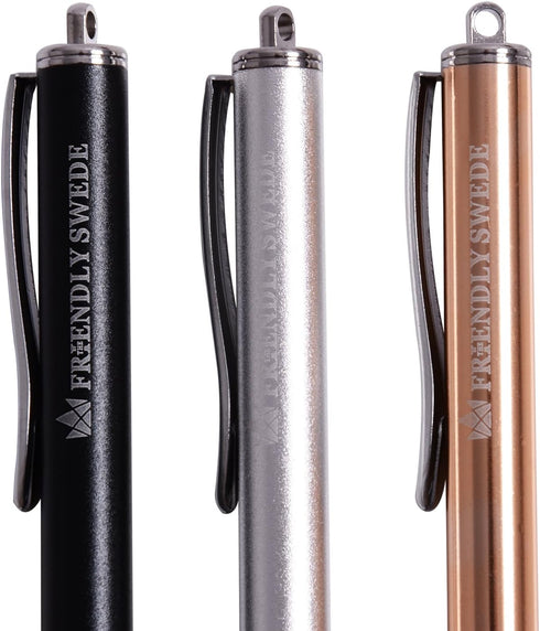The Friendly Swede High Precision Stylus Pens for Touch Screens, 3pcs 5.5" Stylus Pen for iPad with Replaceable Thin-Tip, Incl. Replacement Tips, ...