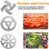 10 PCS Meat Grinder Blades Meat Grinder, Meat Grinder Parts Blades, Stainless Steel Food Grinder Accessories, Meat Grinder Attachment for Size 5 S...