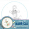 Nautical Embroidery Pattern Transfers (set of 10 hoop designs!)...