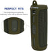 LTGEM Silicone Carrying Travel Case for JBL FLIP 5 Waterproof Portable Speaker with Extra Carabiner - Green...