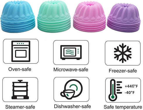 To encounter 24Pack Silicone Baking Cups, Pumpkin Silicone Baking Cake Molds, Nonstick Cupcake Liners, Fancy Dessert Tray - Jelly and Muffin Cups...