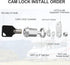 3 Pack Cabinet Locks with Keys, 5/8" Cam Lock, RV Compartment Storage Locks RV Locks for Storage Door Drawer Tool Box Locks, Zinc Alloy...