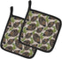 Caroline's Treasures BB7489PTHD Watercolor Pine Cones Pair of Pot Holders Kitchen Heat Resistant Pot Holders Sets Oven Hot Pads for Cooking Baking...